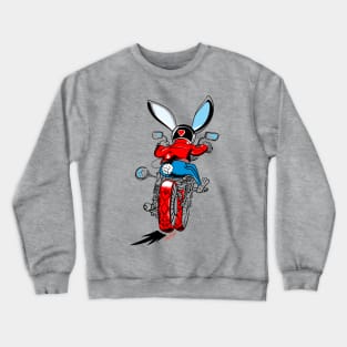 Driving Rabbit Crewneck Sweatshirt